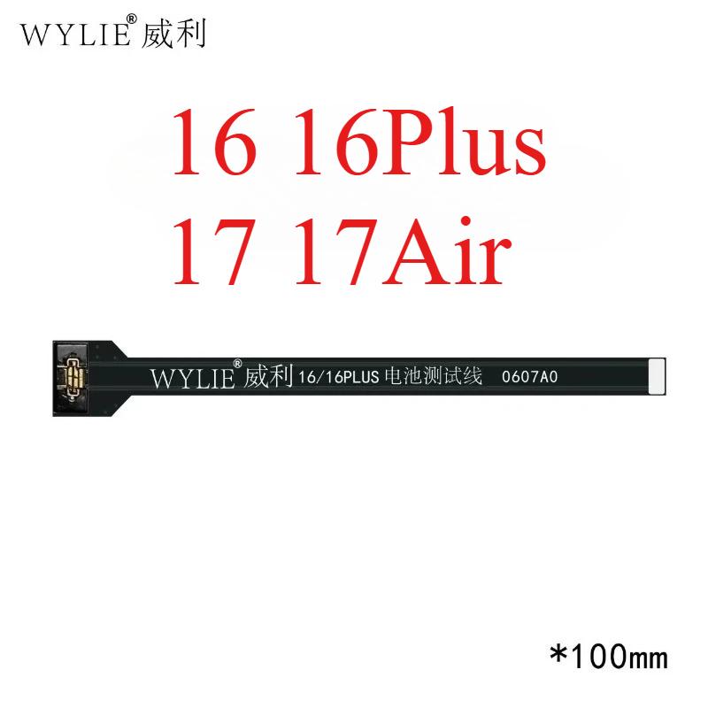 WYLIE Battery Extension Tester Flex Cable For iPhone X 12 13 14 16 Pro Max Phone Repair Tool