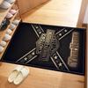 Harley-davidson Motorcycles Customizable Name Carpet Design for Playrooms Hallway Outdoor Entryway Anti-slip Rug Office home decor Wedding Party Gift