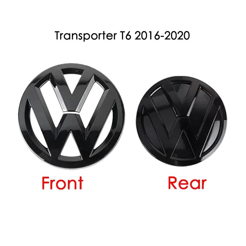 Dla VW Volkswagen Jetta MK5 Golf Błyszczący czarny Samochód Maskownica Grill Przedni Emblemat Pokrywa Logo Bagażnika Tylnego Dekoracja Dla Volkswagen VW Tran
