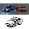 1/32 Santana Police Toy Car, Alloy Car, Mold and Toy Car, Miniature Car Model, Children's Toy Car