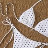 2026 Women's Sexy Polka Dot Backless Lace-up Bikini Swimsuit
