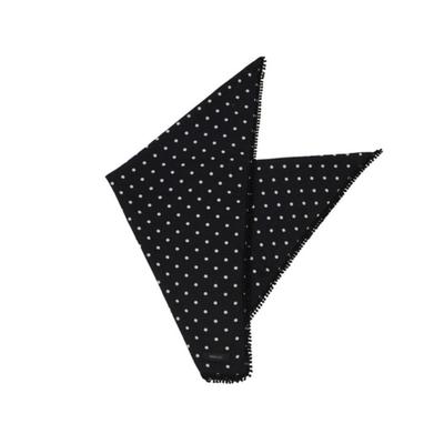 KOOKEESEE Dot Lace Scarf (black)