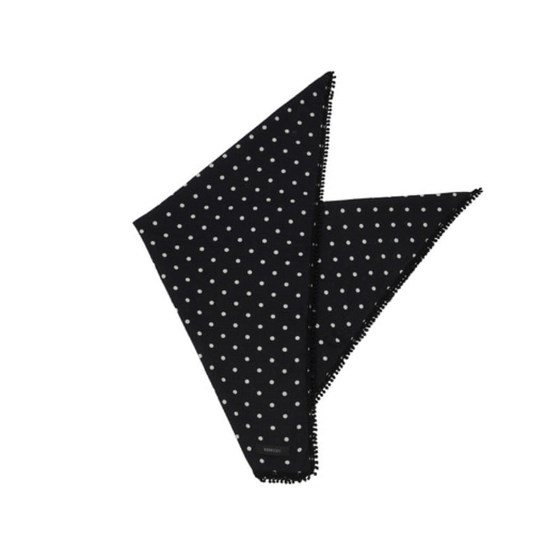 

KOOKEESEE Dot Lace Scarf (black) black