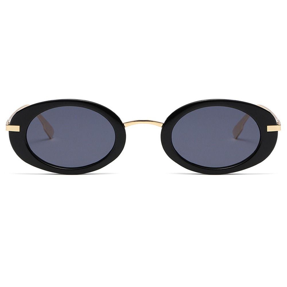 Y2K Hip Hop Sun Glasses Vintage UV400 Shades Fashion Small Oval Sunglasses  for Women & Men