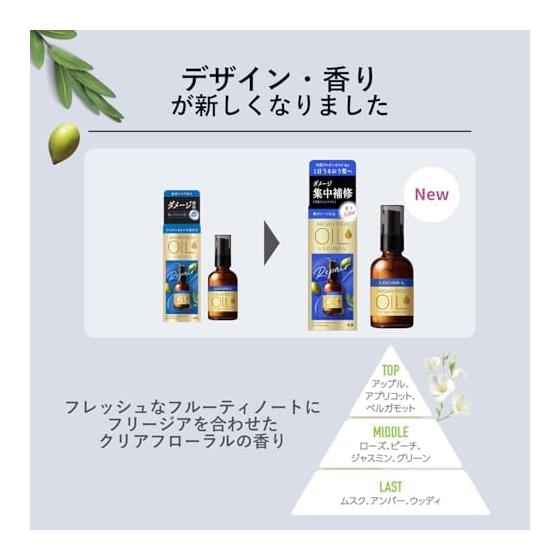 LUCIDO -L Oil Treatment #EX Hair Repair Oil Argan Oil Non-Rinse Treatment Penetration Damage Repair 60ml + Sample (Hair Mask 10g) [Amazon.co.jp