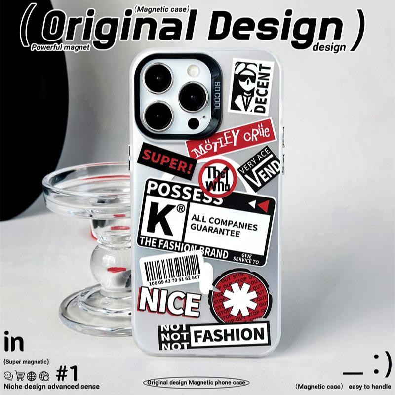 Magnetyczne matowe laserowe etui Zhitai na iPhone 14 Pro Max i Huawei P70 Pro