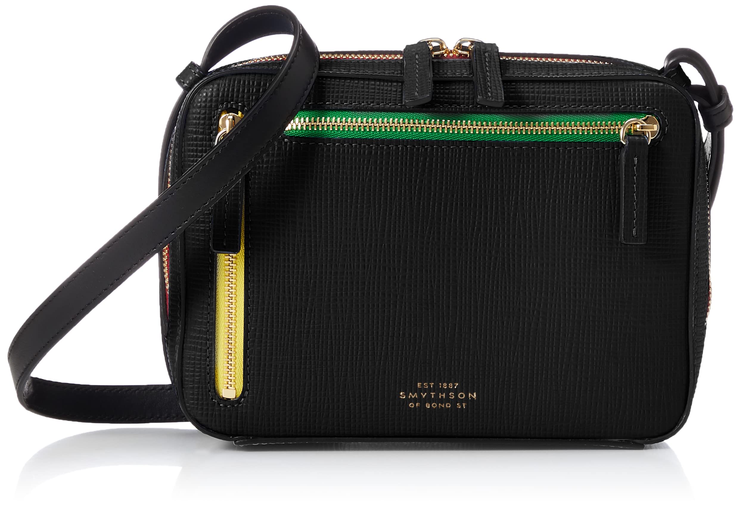 

Shoulder Bag Panama Sliding Strap Crossbody Bag Black [Smythson] [Used] чорний