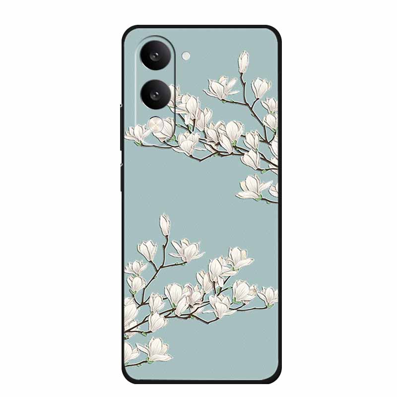 3D Emboss Case For Vivo iQOO Z10 Lite Phone Case Coque Flowers Silicone Soft Back Cover For Vivo Y29S Y29T Y19s GT 5G Case Funda