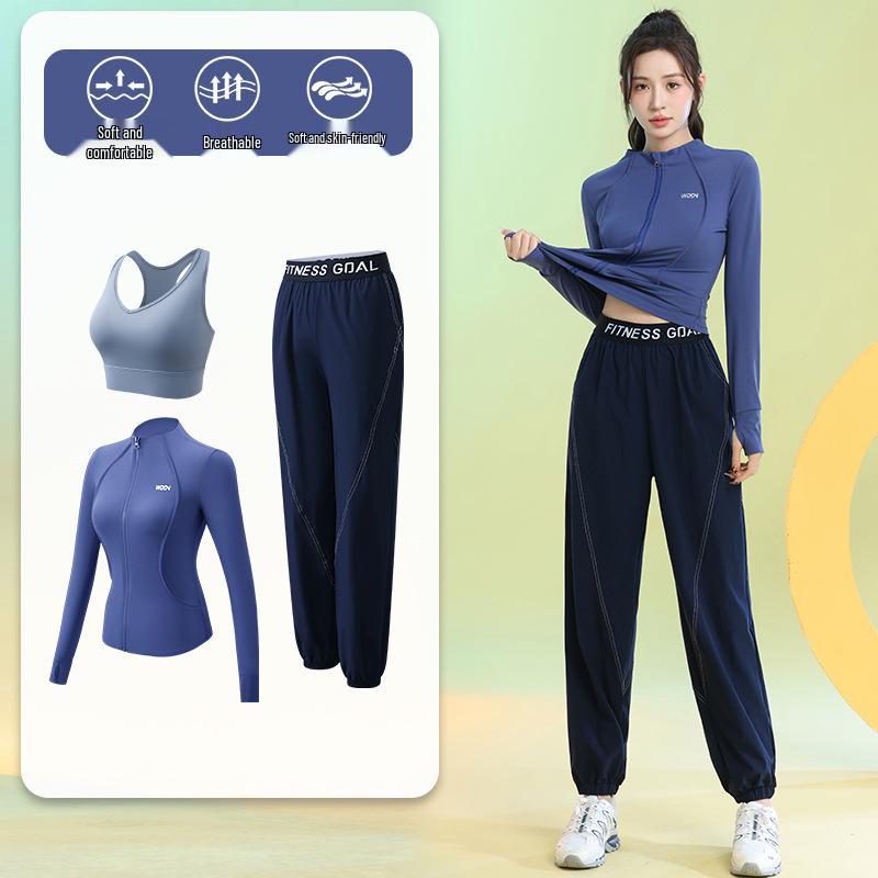 Women's Quick-Dry Long Sleeve Yoga Set - Spring 2025 Fitness Apparel