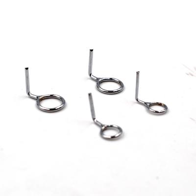 MNFT 12Pcs Stainless Steel Ring Eyes Repair DIY Eye Rings Fishing Rod Guide Replacement Repair Pole Guides Tips Rings