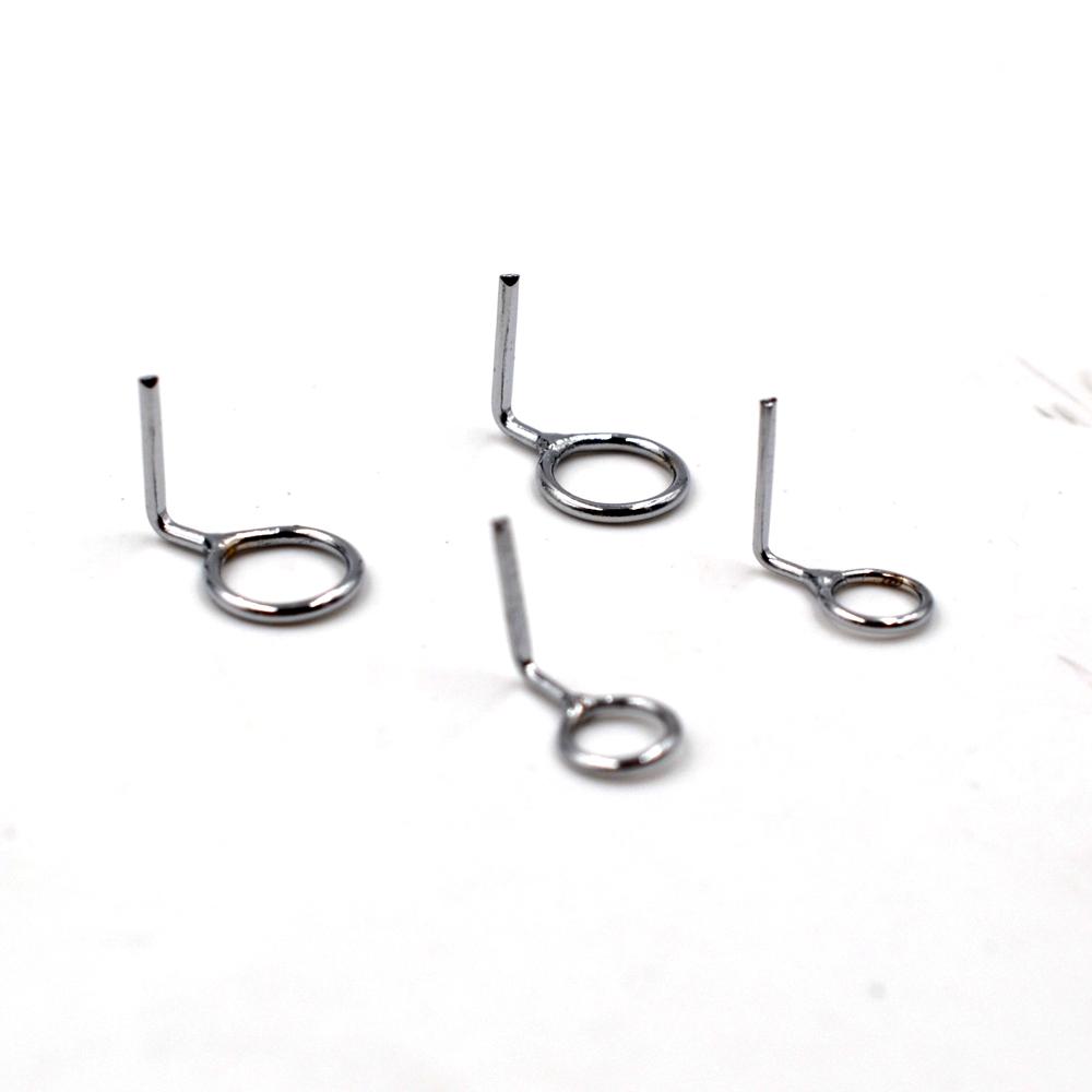 MNFT 12Pcs Stainless Steel Ring Eyes Repair DIY Eye Rings Fishing Rod Guide Replacement Repair Pole Guides Tips Rings