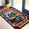 Motorcycle Design Non-Slip Floor Mat Washable Decorative Area Rug for Living Room Bedroom Gaming Room Home Decor