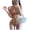 Koreanisch inspirierter Neckholder Sexy Bikini-Set - Damen Spicy Sommerurlaub Badebekleidung