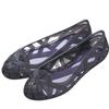 New Women's Summer Baotou Hollow Out Flat Sole Beach Sandal Soft Sole Non Slip Shallow Slip-On Jelly Mom's Sandals