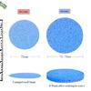 50-400PCS Compressed Facial Sponges Round Cellulose Facial Sponges Natural Cosmetic Spa Sponges Face Cleansing Massage