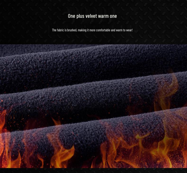 Men's Thick Fleece-Lined Workwear Jacket with Detachable Hood - Trendy Casual Style 23011R