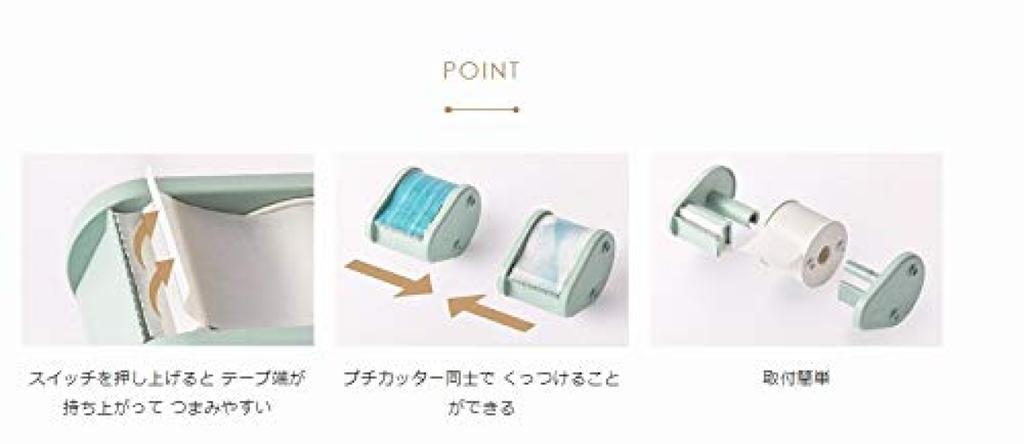 Kokuyo Bobbin Maker Reel Bobbin White Case with and White Petit Cutter Set & T-BR101W, Core, Cutter,