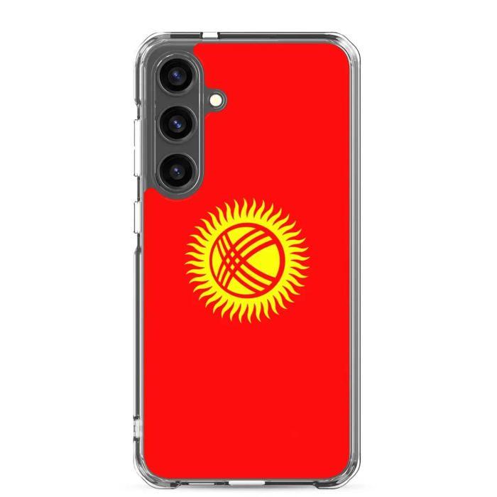 Coque Téléphone – Samsung – Galaxy S22 Plus – Drapeau Kirghizistan – Souple – Multicolore