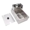 Electric Deep Fryer Stainless Steel Single Cylinder Single Sieve 6L Electric Immersion Deep Fryer