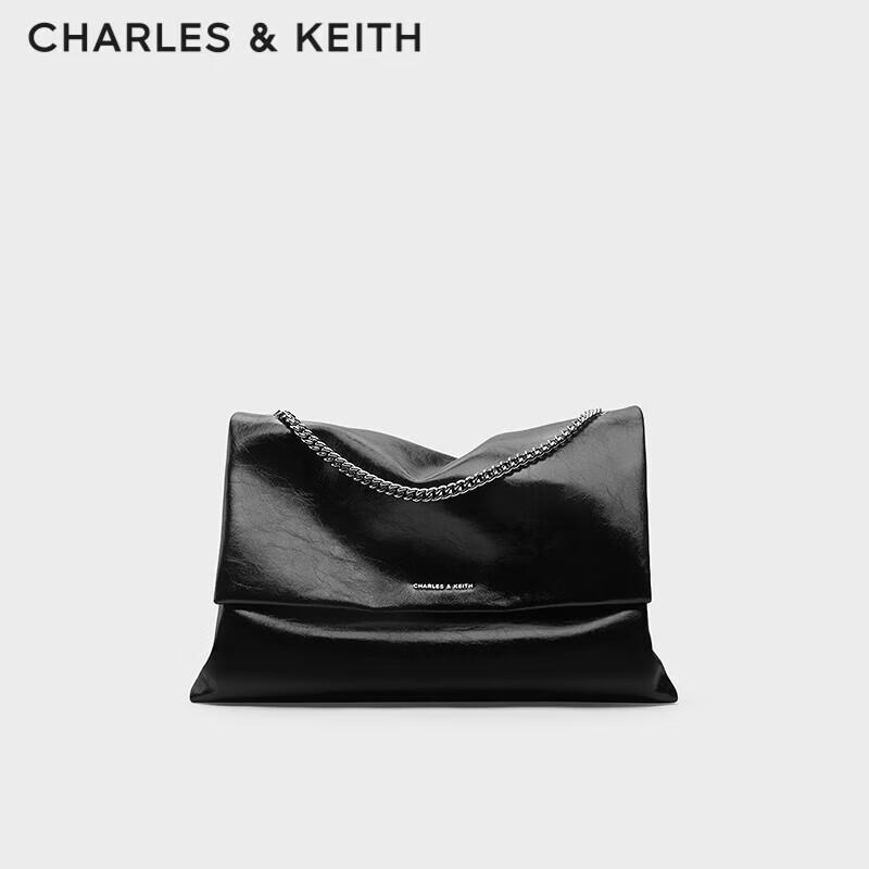 CHARLES&KEITH Large Soft Chain Messenger Shoulder Bag