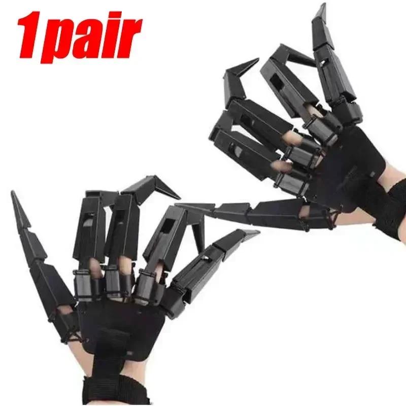 Halloween Articulated Fingers Fake Fingers Scary Skeleton Hand Cosplay Finger Glove Realistic Horror Ghost Claw Prop Party Decor