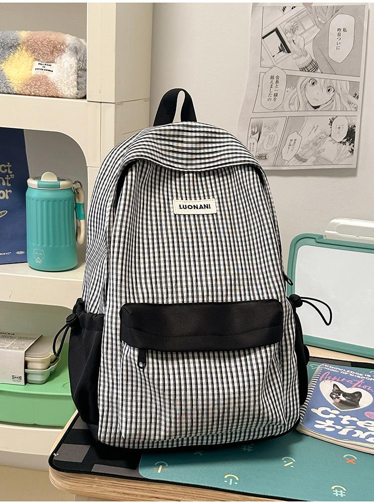 Schoolbag powder condensation warm bubble wrinkle spinning schoolbag Japanese girl milk pastoral layered storage outing shopping backpack