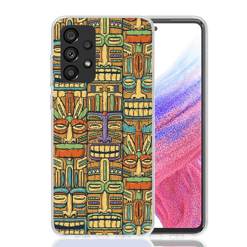 Mayan Stone Totem Pole Phone Case for Samsung Galaxy A17 A16 A15 A14 A13 A57 A56 A55 A54 A53 A37 A36 A35 A34 A33 A26 A25 A24 A23