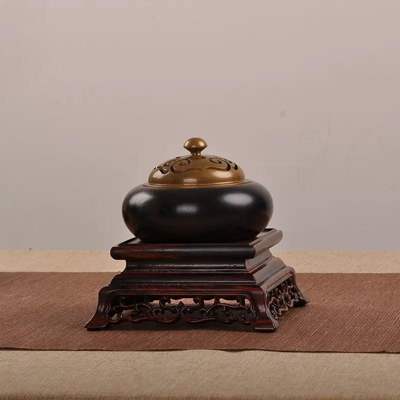 Dalbergia Cochinensis RedWood Carved Bonsai Display Pedestal Vase, Artical Statue, Luxury Collection Base, Classical Design