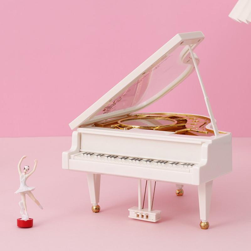 Dancing Ballerina Elegant Music Box Romantic Classic Piano Musical Box Exquisite Creative Eco-Friendly For Birthday Wedding Gift