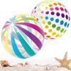 40CM Nafukovací plážový míč - Obří barevné bazénové hračky na plavání, vodní hry a letní večírky - Venkovní plážové hry Party Favor