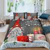 Merry Christmas Bedding Set King Queen Full Twin Size Kids Cartoon Duvet Cover Snow Comforter Cover 2/3pcs Polyester Quilt Cover