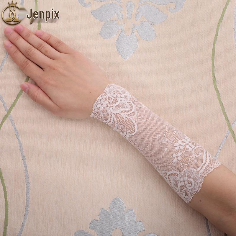 Summer Thin Lace Wrist Support - Women's Breathable Scar Cover Tattoo Sun Protection Gloves
