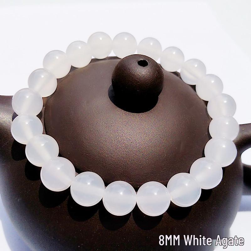 Red Agate Crystal Beaded Bracelet for Women - Handcrafted Couple Jewelry