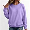 Damen Übergröße Pullover Sweatshirt Lockerer Schnitt Rundhalsausschnitt Farbe Lässiges Oberteil für den Alltag