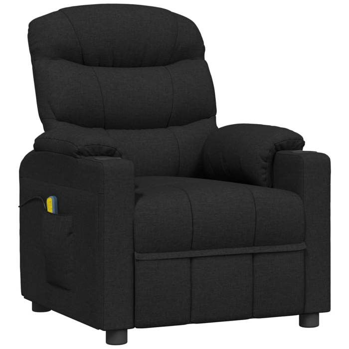 VidaXL Fauteuil électrique de massage Noir Tissu 3143505