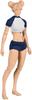 112 Scale Female Action Figure, 6-inch Super Flexible Girl Figure Body Doll with Sculpted Head & Interchangeable Chest and Leg Accessories Collection