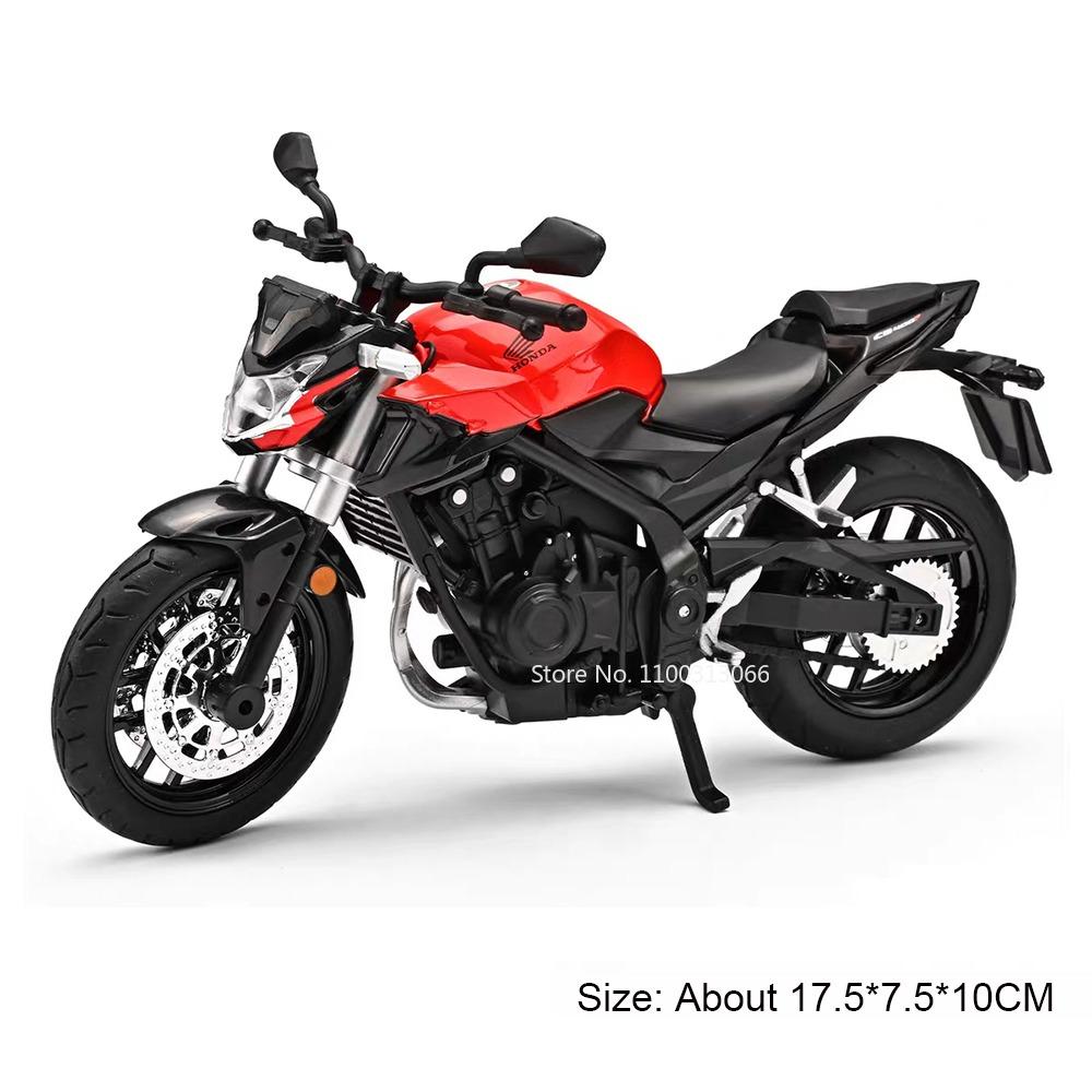 1:12 Honda CB400F R1 Motorcycles Models Toys Cars with Music Light Wheel Steering Miniature Motorcycle Office Table Ornament