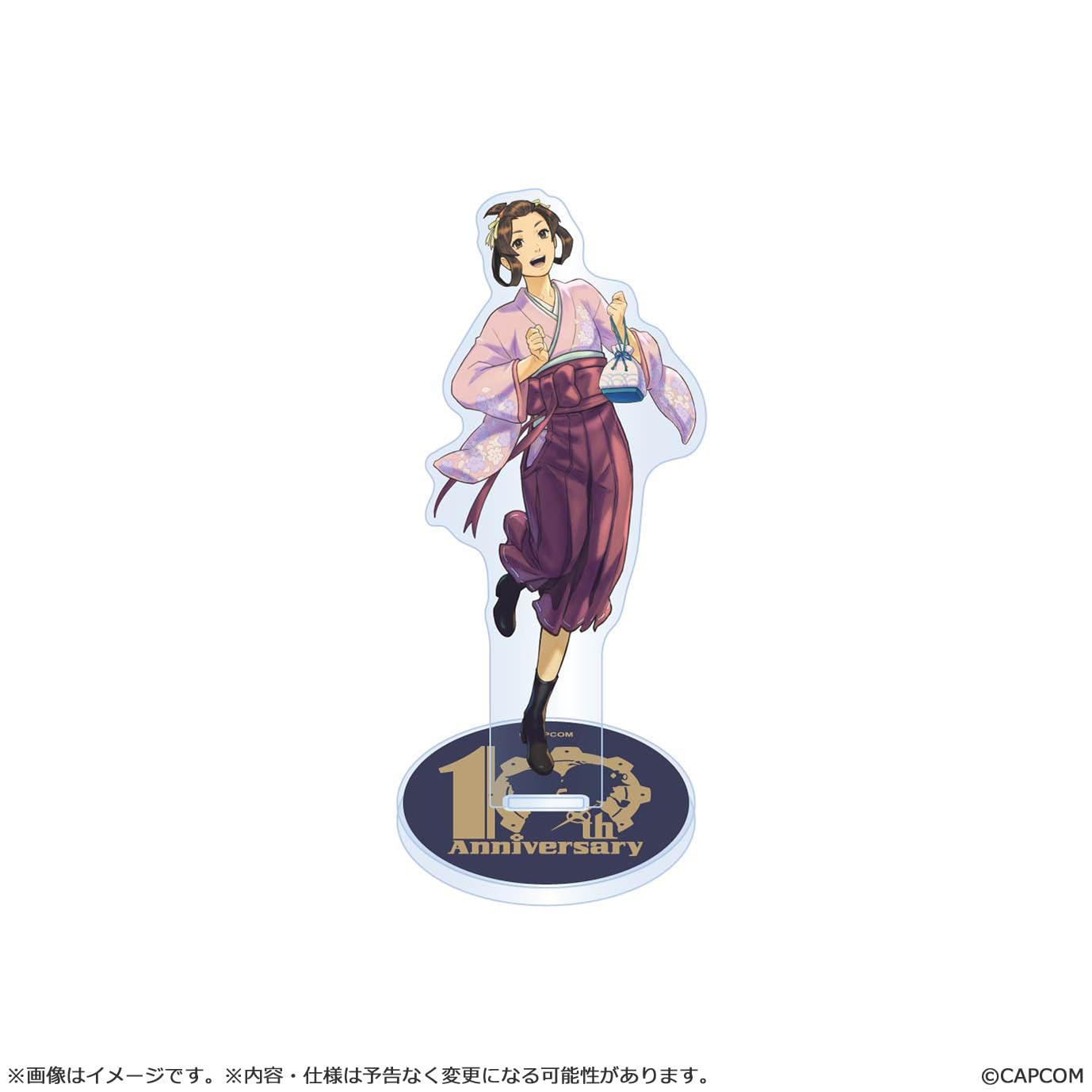 

Capcom Great Ace Attorney Anniversary Acrylic Mikotoba H107 x W47 x Acrylic ~10th Banquet~ Stand, Susato, Approx. D50mm,