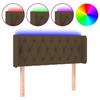 VidaXL LED Headboard Bedroom Furniture Single Bed Accessory Headboard Interior Dark Brown 3123557