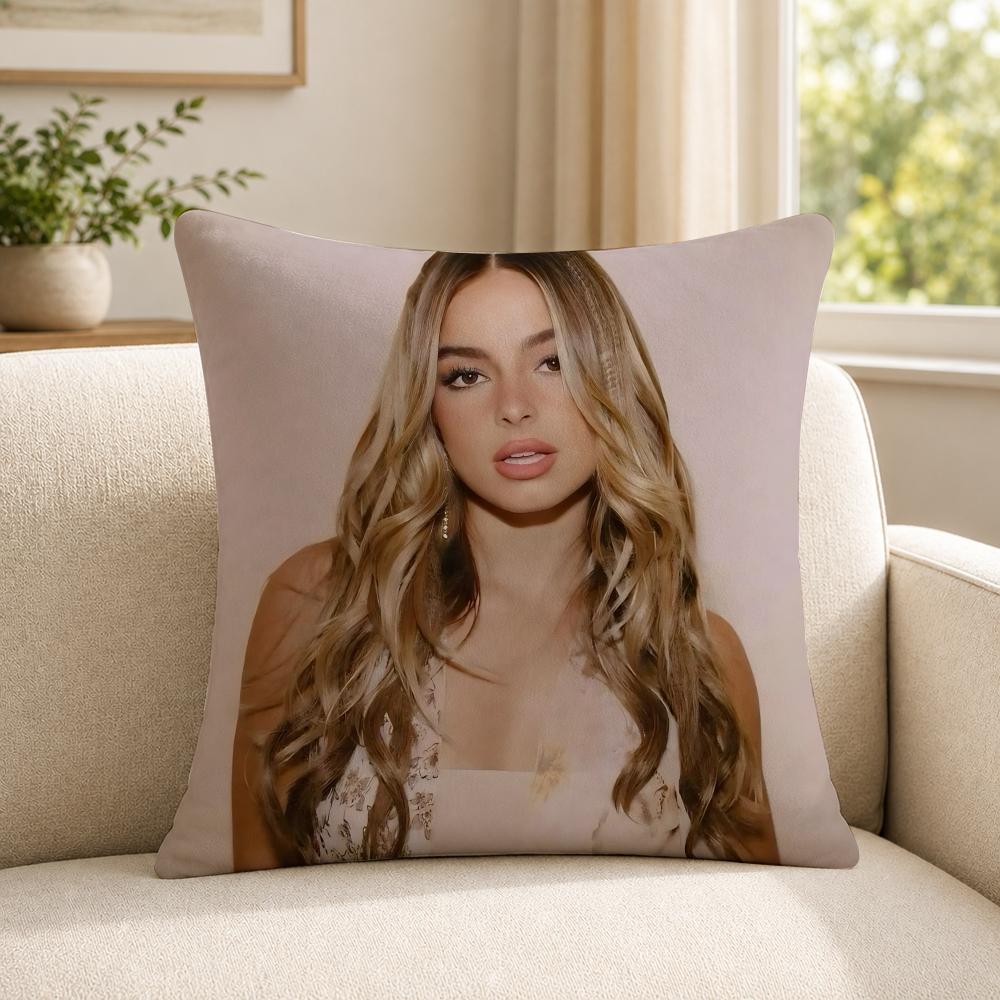 Person AAddison RRae funny Cushion Cover Soft Short Plush SkinFriendly Cushion Case for MultiScene Use