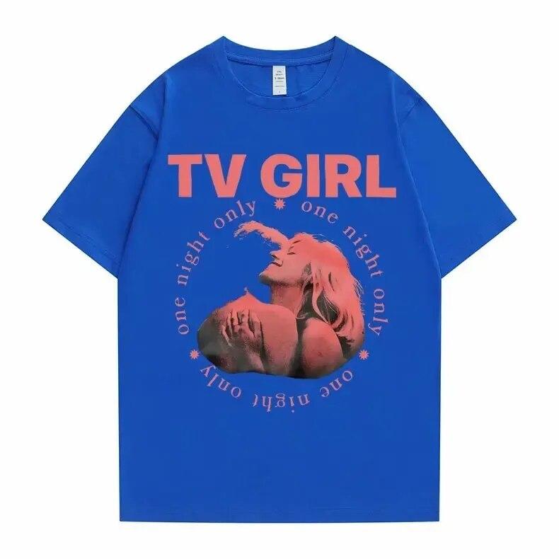 Cults TV Girl One Night Only Graphic Print Tshirt Vintage Tee Trend Unisex Women Oversized T Shirt Cotton Tops 2024 T-shirt Clothes