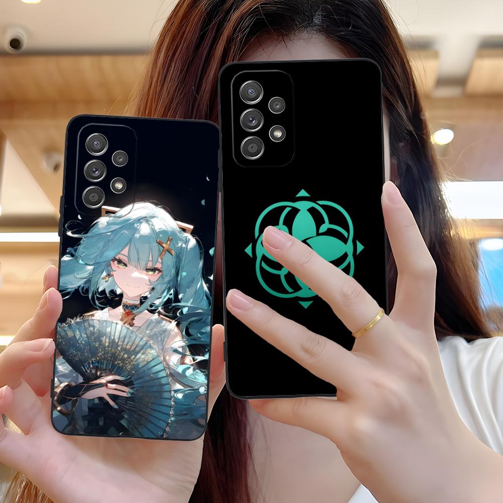 Game GI Faruzan Matte TPU Mobile Phone Case for Samsung Galaxy M55 54 42 35 34 33 32 23 22 15 14 13 12 F55 5G Colorful Cover