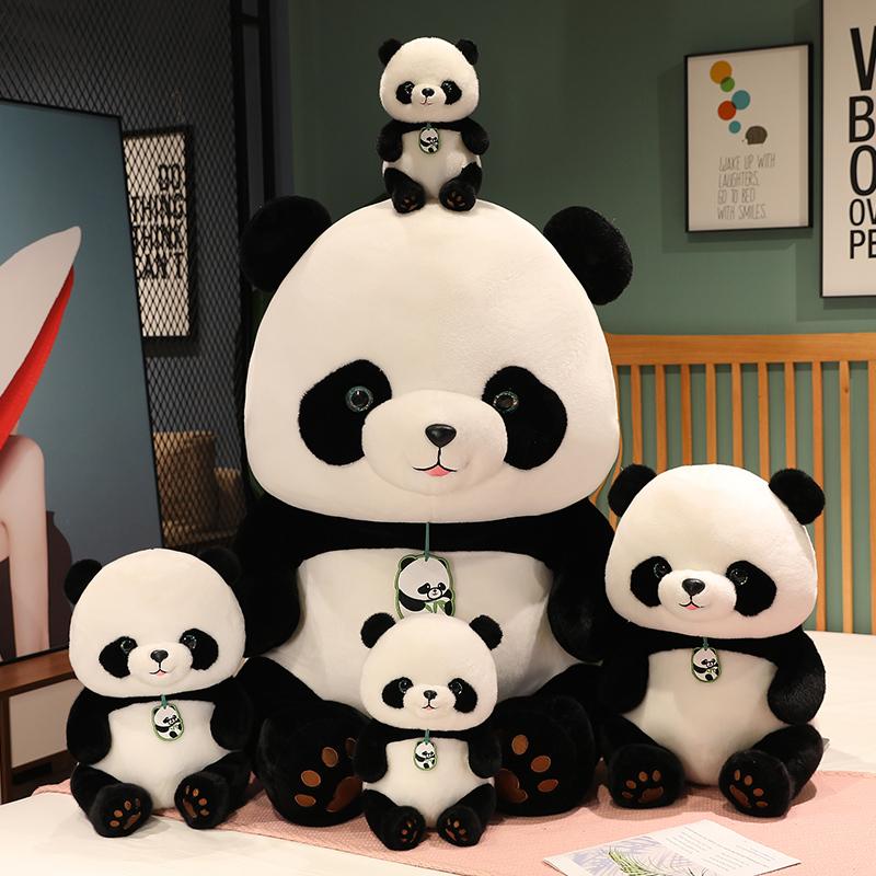 24/30/40/50cm Round Fat Panda Plush Toy Kawaii Stuffed Animals Giant Pandas Plushies Doll Anime Soft KidsToys for Girls Decor