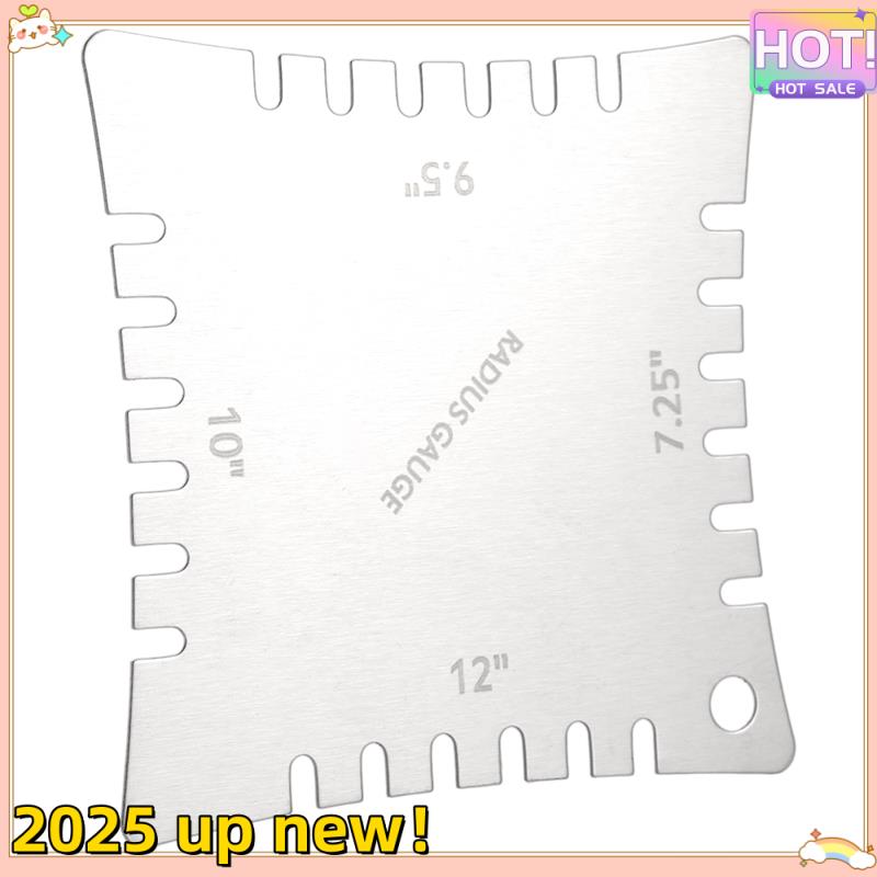 Classy-Guitar Notched Radius Gauges For Measuring Fingerboard Radius Pack Of 4Pcs серебряный