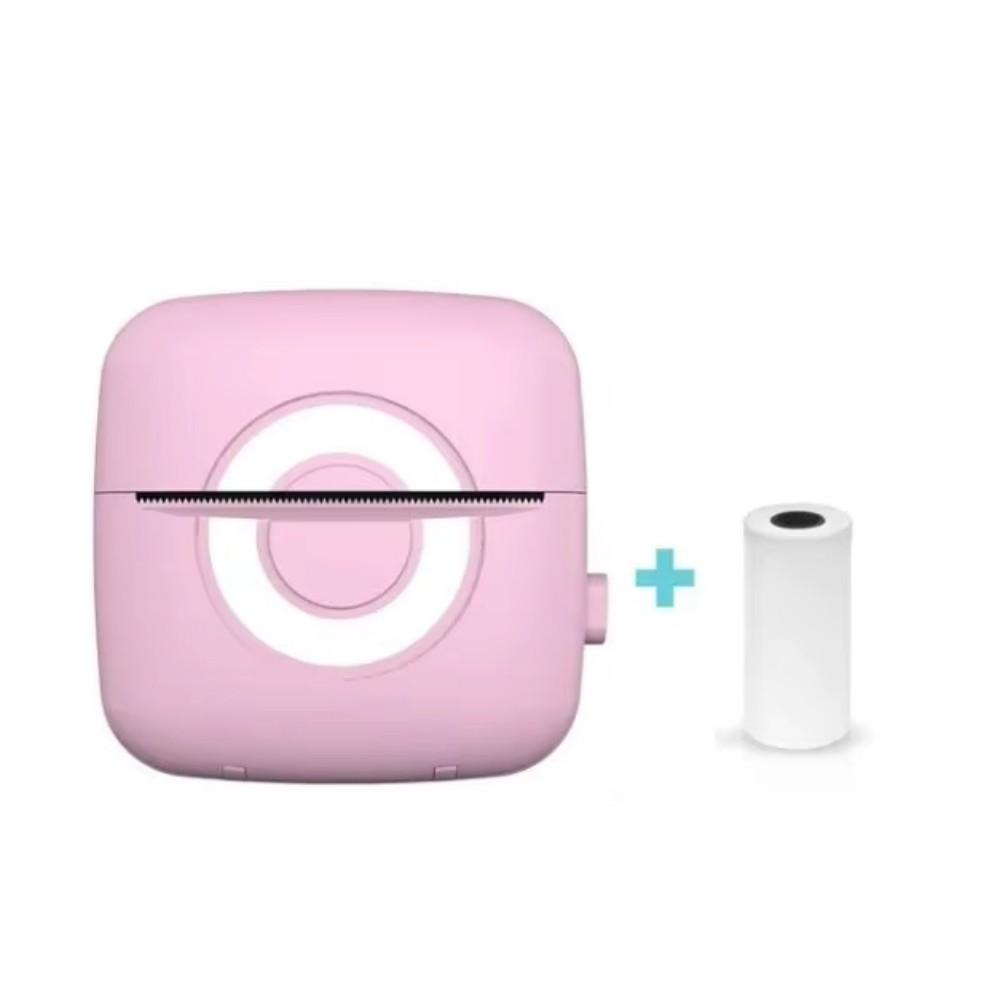 

Портативный Карманный Мини Принтер Наклейки Этикетки Термо Принтер для Фото Лаборатории Печатающий Аппарат Самоклеящиеся Цветные Прозрачные Бумаги Pink