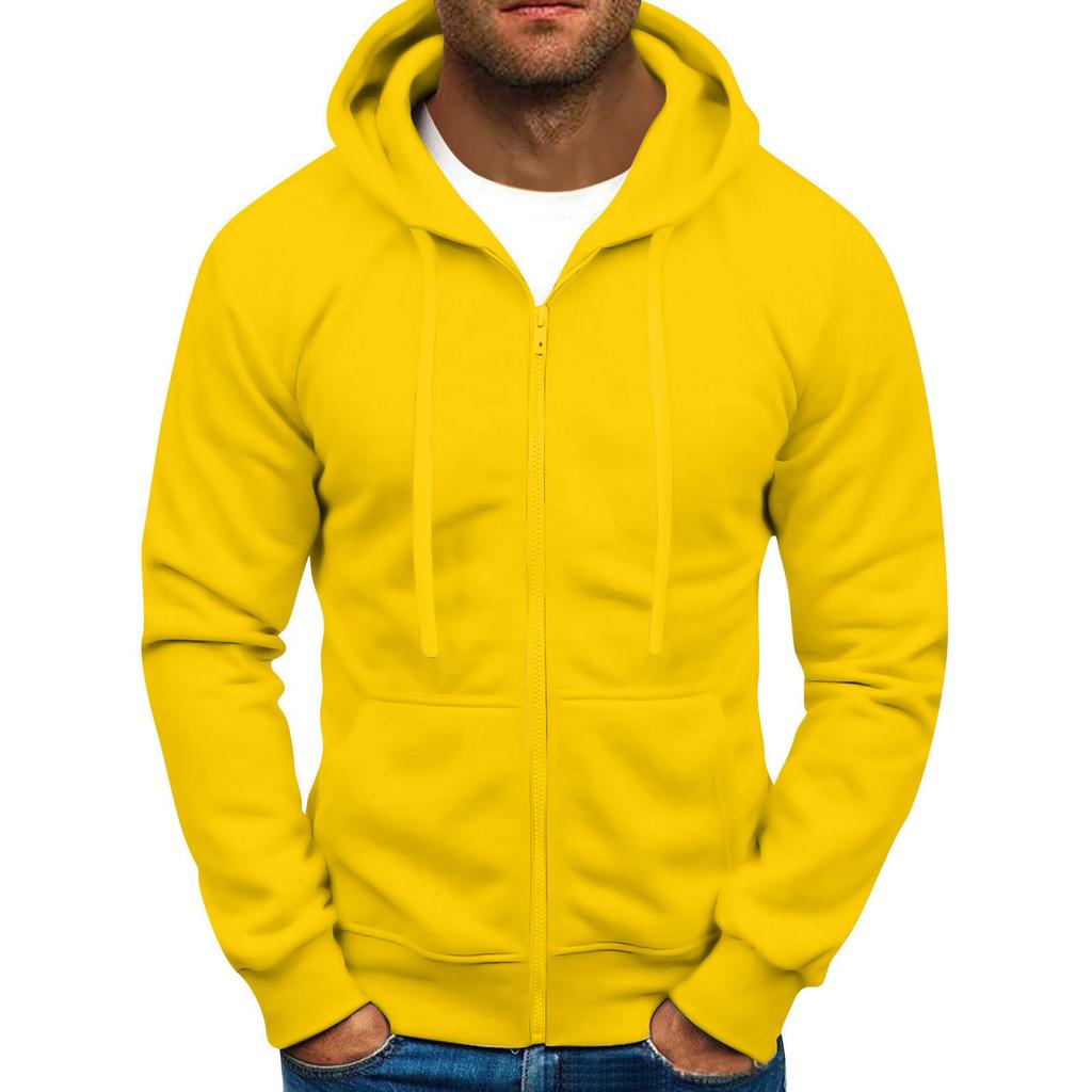 Men Full Zip Up Sweatshirts Long Sleeve  Pullover Tops Casual  And Tall Jackets With Pockets