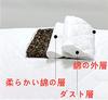Buckwheat Husk Pillowcase, Buckwheat Husk Pillowcase, Pillow Inner Bag (No Stuffing), 100% Cotton, Double-Layered Fabric, Triple-Zippered, Double Zipp