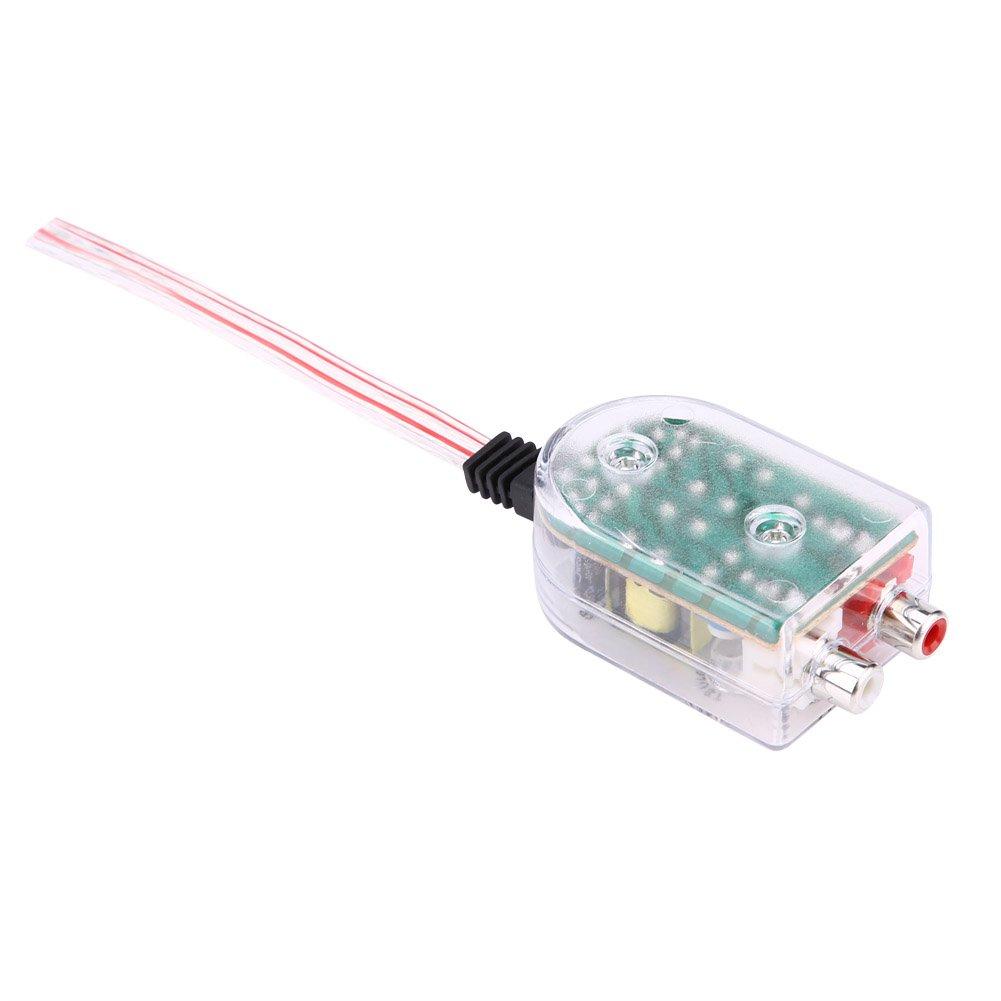 Audio CD Amplifier Car Audio Amplifier Line Impedance Conversion Plastic Adapter, Material, 5.5 3.7 2.5cm