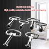 Functional Universal Cross Key Zinc Alloy Plumbers Key Utility Keys for Electric Cabinet Locks Convenient and Reliable