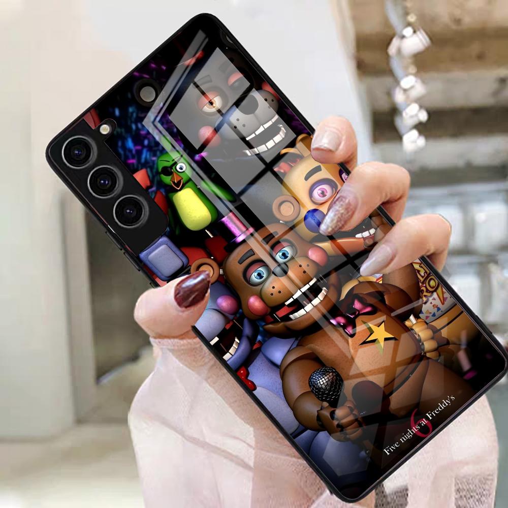F-Fnaf F-Five Nights At Freddys Phone Case For Samsung S25 Edge Ultra S23 S22 S21 S20 Ultra Plus S24 Fe A54 A53 A25 Glass Cover